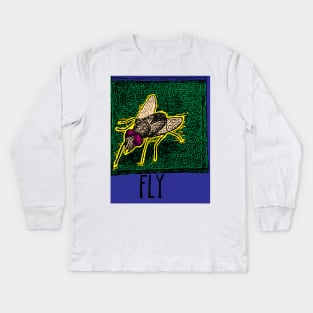 F is for Fly Kids Long Sleeve T-Shirt